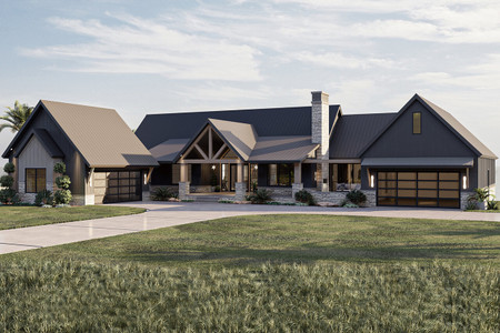 Craftsman House Plan - Ridgewood 29642 - Front Exterior
