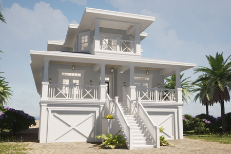 Southern House Plan - Coquina 84041 - Front Exterior