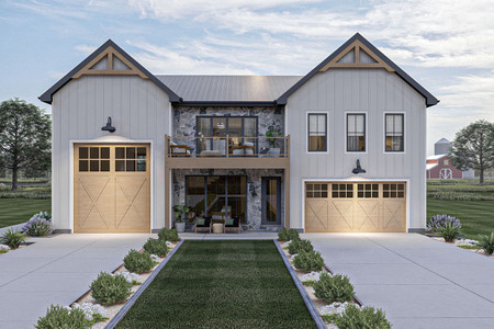 Farmhouse House Plan - Elm Springs 52942 - Front Exterior
