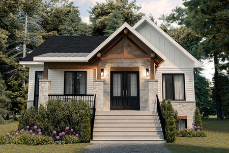 Craftsman House Plan - Wellington 70556 - Front Exterior