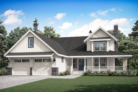 Farmhouse House Plan - Corbin 2 90067 - Front Exterior