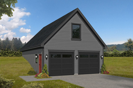 Traditional House Plan - West Jefferson Garage 73350 - Front Exterior