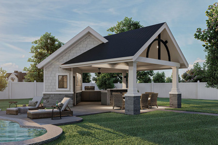 Craftsman House Plan - Ivarson 68118 - Exterior