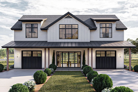 Farmhouse House Plan - Hazel 95079 - Front Exterior