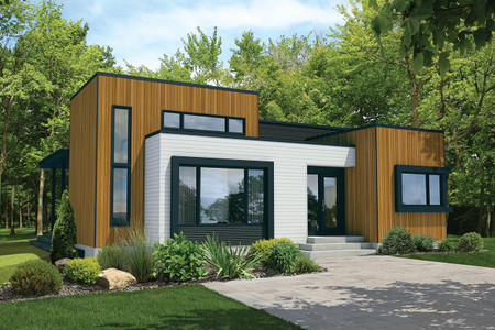 Contemporary House Plan - 74416 - Front Exterior
