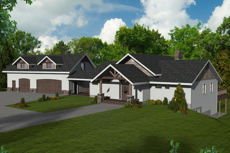 Country House Plan - 72490 - Front Exterior