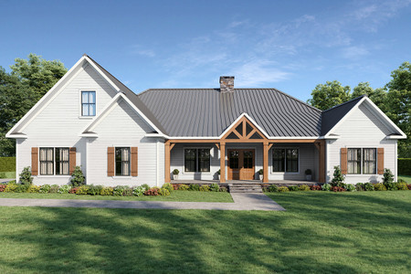 Ranch House Plan - Kennedy 85609 - Front Exterior