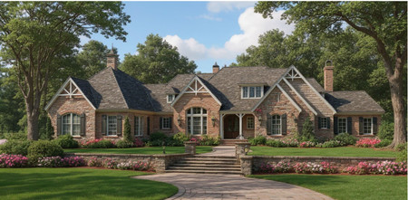 Cottage House Plan - Hallmont 49187 - Front Exterior