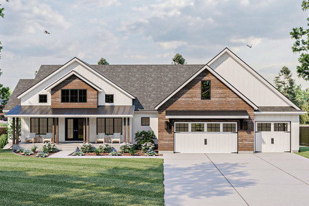 Ranch House Plan - Cedar Hill 19450 - Front Exterior