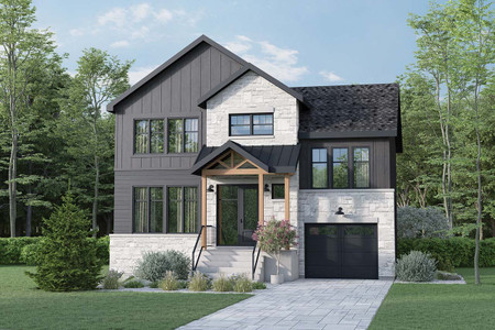 Farmhouse House Plan - 58718 - Front Exterior