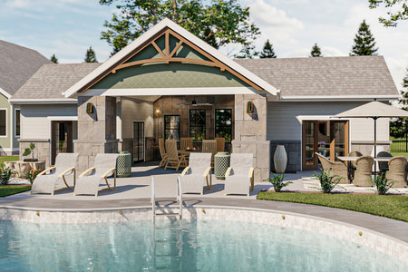 Craftsman House Plan - Waldron 54472 - Front Exterior