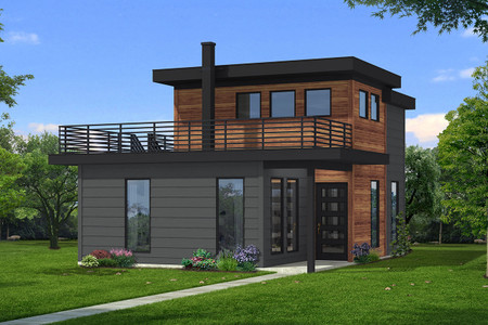 Modern House Plan - 17177 - Front Exterior