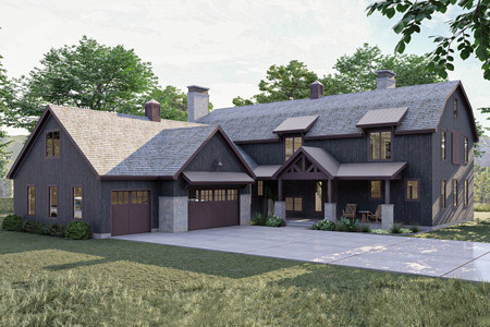 Farmhouse House Plan - Longhorn Ranch 10693 - Front Exterior