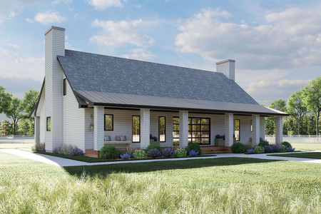 Southern House Plan - Hickory Grove 47117 - Front Exterior
