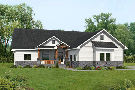 Farmhouse House Plan - 78211 - Front Exterior