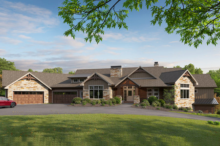 Craftsman House Plan - Southmoore Park 96117 - Front Exterior