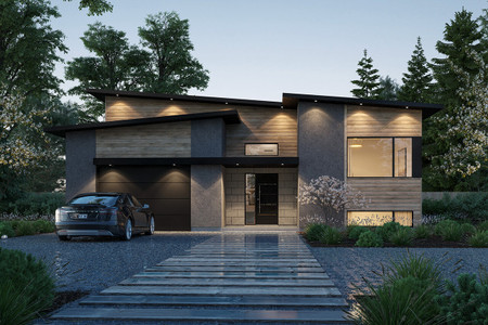 Contemporary House Plan - Lambert 27331 - Front Exterior