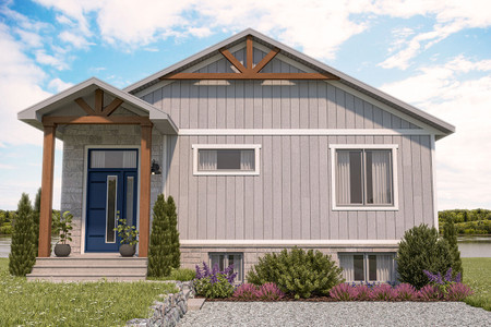 Craftsman House Plan - Happy Hour 84503 - Front Exterior
