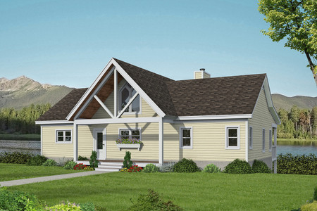Traditional House Plan - Hartwell Lakehouse 98513 - Front Exterior