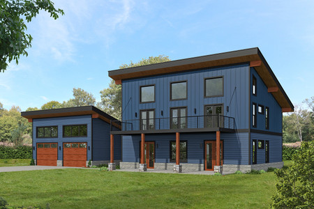 Contemporary House Plan - Canadian Lakes Eagle 76272 - Front Exterior