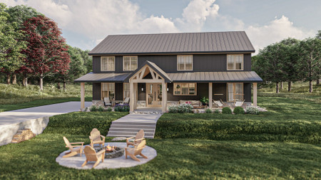 Craftsman House Plan - Saratoga  89729 - Front Exterior