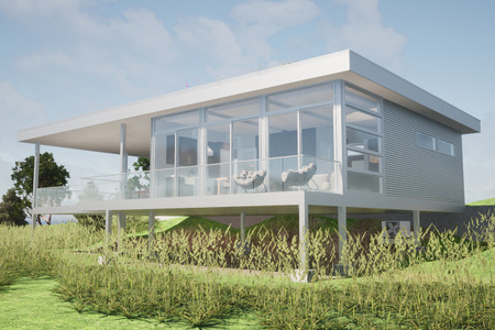 Modern House Plan - Primrose 92511 - Rear Exterior