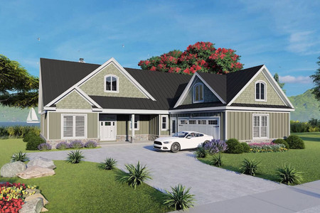 Traditional House Plan - Goose Pond 80530 - Front Exterior