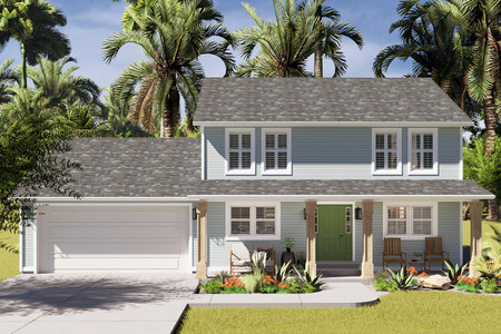 Traditional House Plan - Bronson  24416 - Front Exterior