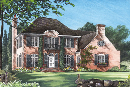 Tuscan House Plan - Avignon 87888 - Front Exterior