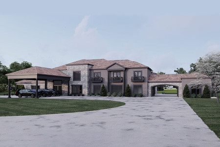Tuscan House Plan - La Quinta Bella 11809 - Front Exterior