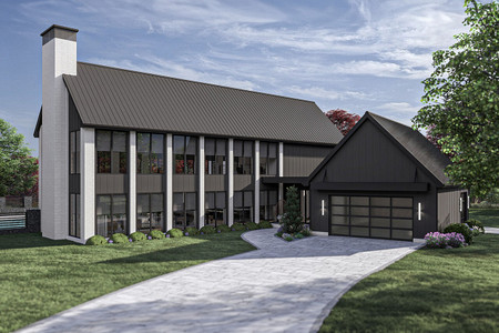 Modern House Plan - Indian Creek 75963 - Front Exterior