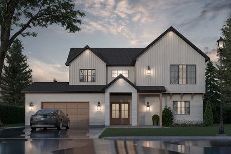 Farmhouse House Plan - Hiden Hill 96379 - Front Exterior