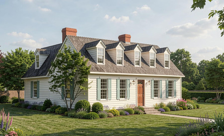 Colonial House Plan - Colonial Virginia House 65966 - Front Exterior