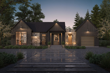 Modern House Plan - Pinot 58361 - Front Exterior