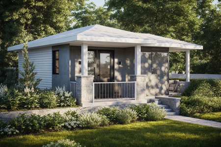 Prairie House Plan - Larch Cottage 51167 - Front Exterior