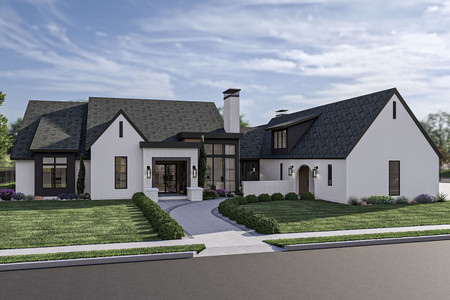 Modern House Plan - Vanderbilt 57823 - Front Exterior