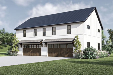 Modern House Plan - Weddle 24433 - Front Exterior