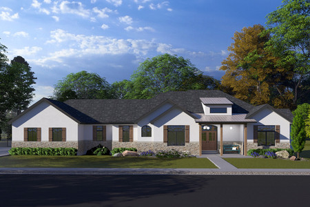 Craftsman House Plan - Gathard 16426 - Front Exterior