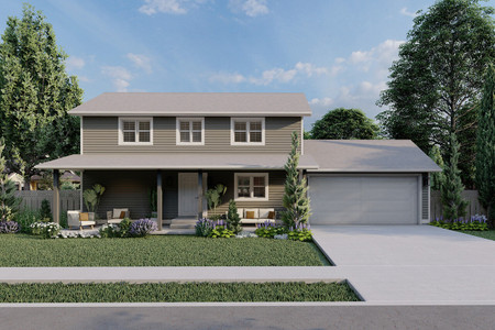 Farmhouse House Plan - Horizon 43521 - Front Exterior
