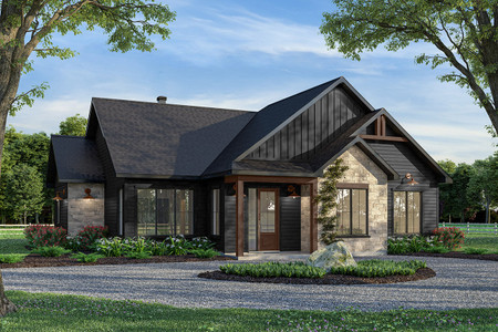 Craftsman House Plan - River Run 83993 - Front Exterior