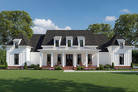 Farmhouse House Plan - Hunters Creek 26689 - Front Exterior