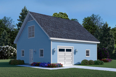 Traditional House Plan - Oak Square Garage 28548 - Front Exterior