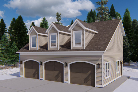 Farmhouse House Plan - Eva Garage 89902 - Front Exterior