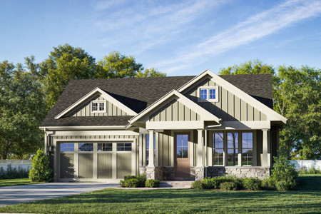 Craftsman House Plan - Addison II 52789 - Front Exterior
