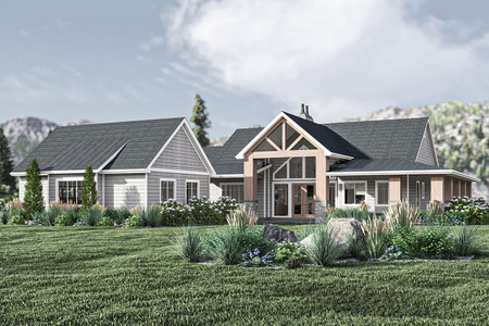 Craftsman House Plan - Cedar Crest 69147 - Front Exterior