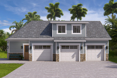 Country House Plan - Lesher 24816 - Front Exterior