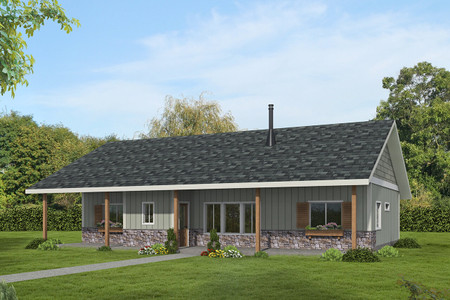 Ranch House Plan - 80984 - Front Exterior