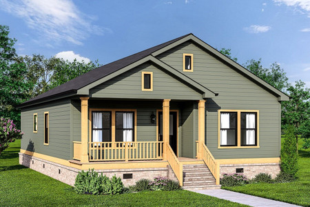 Bungalow House Plan - 71001 - Front Exterior