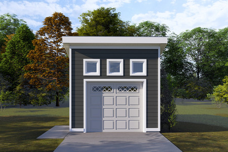 Modern House Plan - Scribner Garage 22775 - Front Exterior