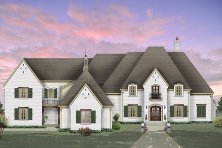 French Country House Plan - 12345 - Front Exterior